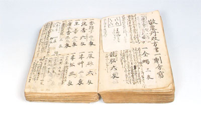 犬伏家に伝わる古文書